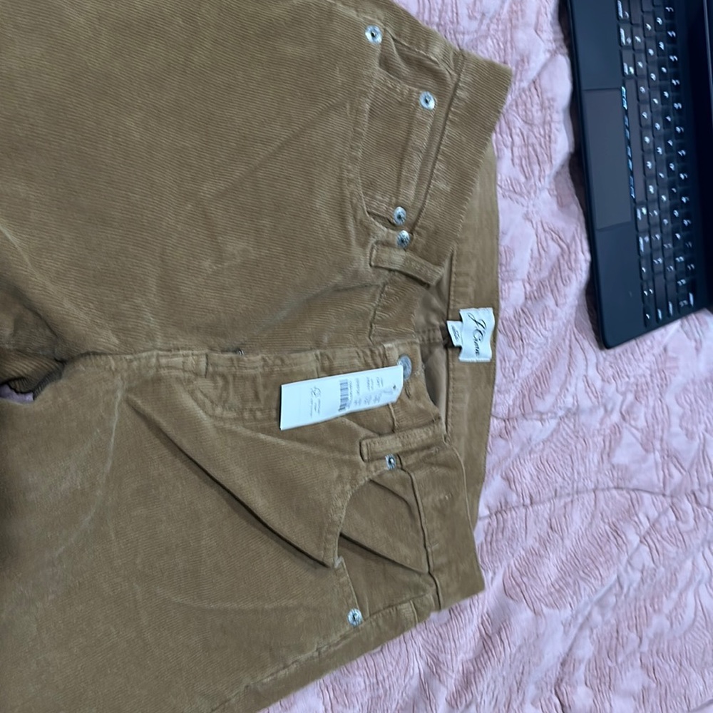 Vintage straight pant in garment dyed corduroy